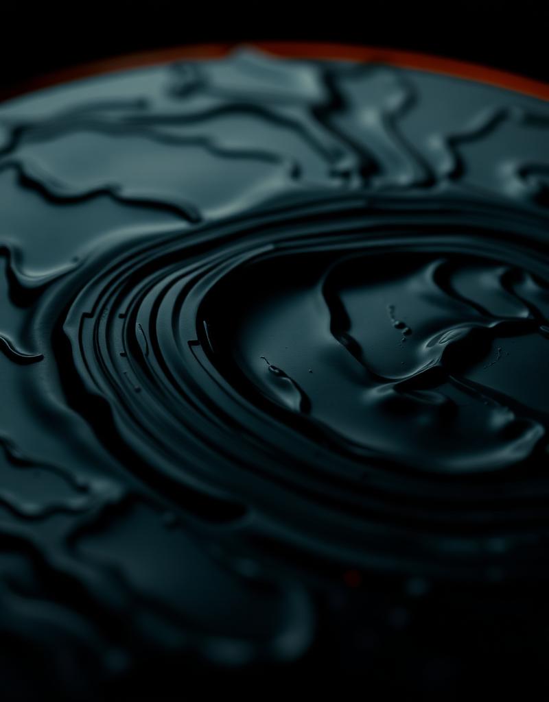 Obsidian glass ripples